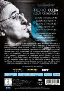 Friedrich Gulda - Mozart for the People - RE RELEASE